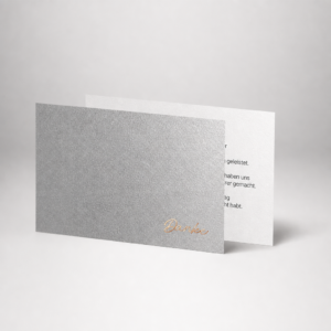 Diamant Danksagung Hochzeit