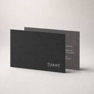 Onyx Danksagung Hochzeit