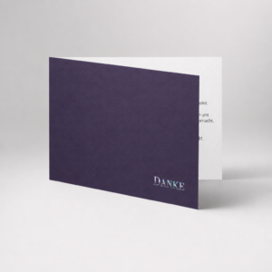 Violette Danksagung Hochzeit